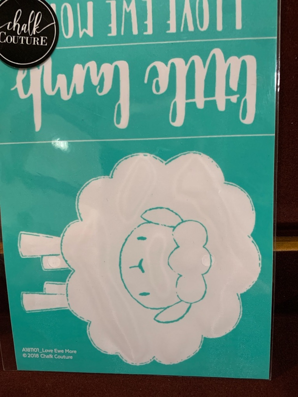 Chalk Couture “Love Ewe More” Size A Chalk Transfer NIP